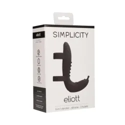 Set Extensión Vibrador Eliott Negro