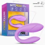 Juguete para Parejas con APP Flexible Silicona Lavanda
