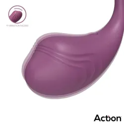 Luvia Huevo Vibrador con Control Remoto USB Púrpura