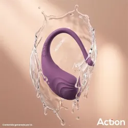Luvia Huevo Vibrador con Control Remoto USB Púrpura