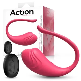 Luvia Huevo Vibrador con Control Remoto USB Rosa