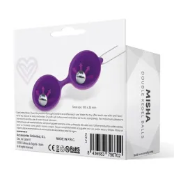 Misha Bola de Kegel Doble Silicona Púrpura