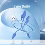 Dally Plug Anal con Anillo con Vibracion
