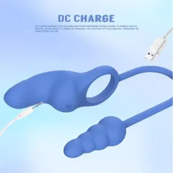 Dally Plug Anal con Anillo con Vibracion
