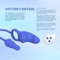 Dally Plug Anal con Anillo con Vibracion