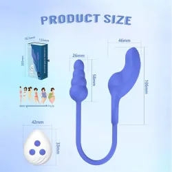 Dally Plug Anal con Anillo con Vibracion