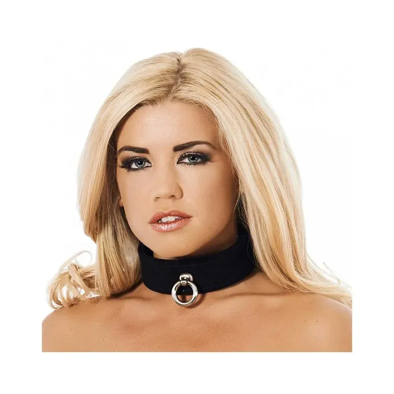 Collar de Cuero Negro Ajustable – Collares