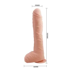 Alex Dildo con Testículos Punto G con Ventosa Natural