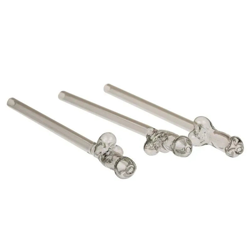 Pajitas de Cristal de Pene con Limpiador – Complementos/Artículos Divertidos