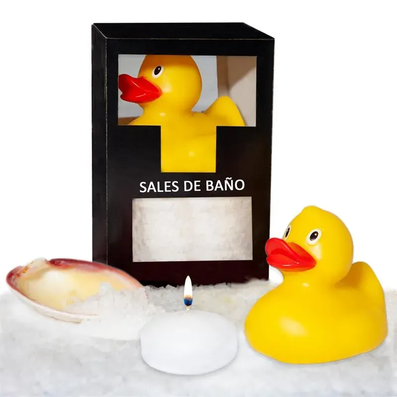 Set Sales Baño Aroma Coco Pato, Vela y Concha 150 gr – Para el Baño
