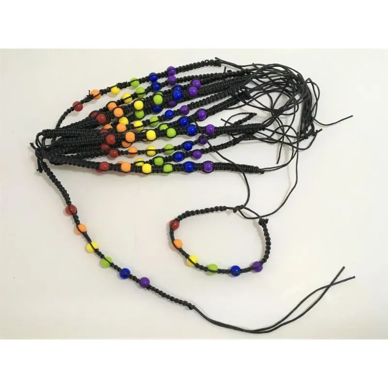 Pulsera Hilo Redonda Bandera LGBT+ – línea LGBT+