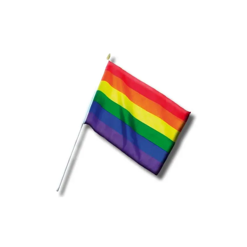 Banderin Pequeño con Bandera LGBT+ 30 cm – línea LGBT+