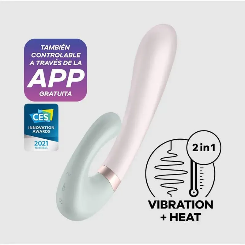 Heat Wave Vibrador con Efector Calor y APP Menta – Vibradores