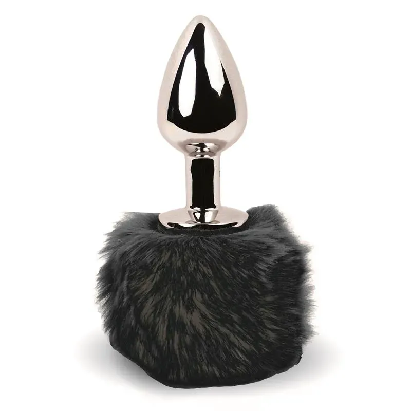 Bunny Tail Plug Anal con Cola Negro – Anal