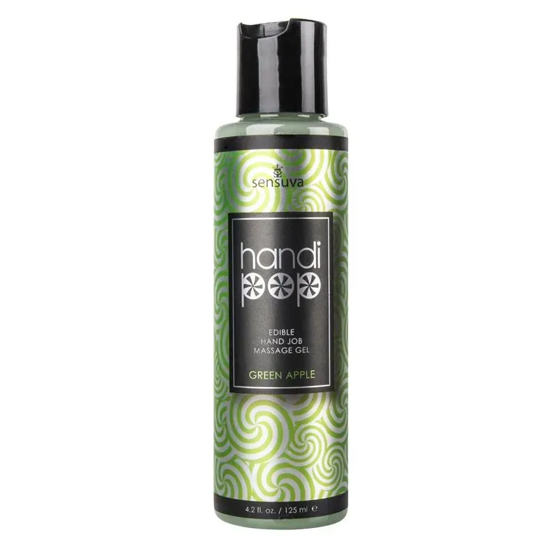 Handipop Gel de Masaje y Sexo Oral Manzana Verde 125 ml – Aceites/Cremas de Masaje