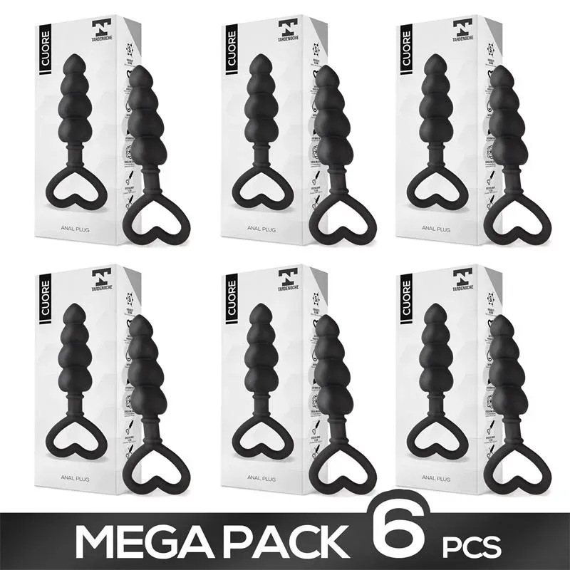 Pack de 6 Cuore Plug Anal Silicona – Anal