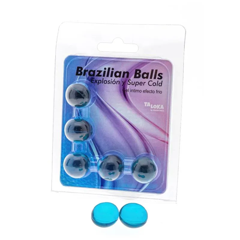Set 5 Brazilian Balls Gel Excitante Efecto Frío – Para el Baño