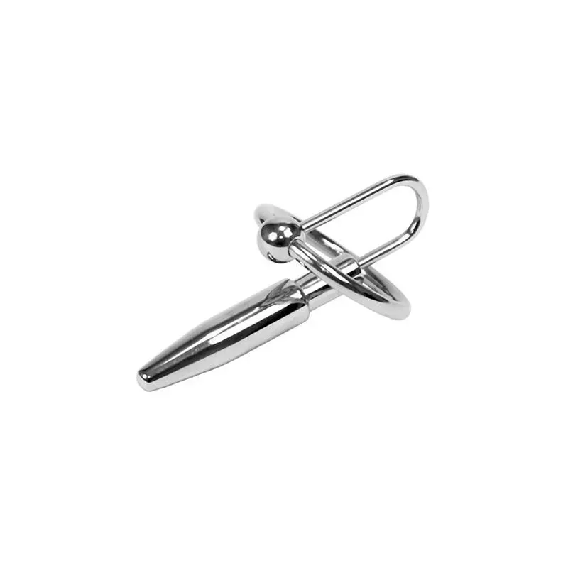 Plug Pene con Anillo Glande Metal 30mm – BDSM/Accesorios