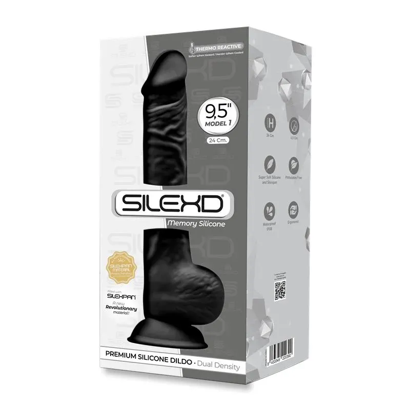 Dildo Dual Density Mod. 3 - 9.5 Negro – Dildos
