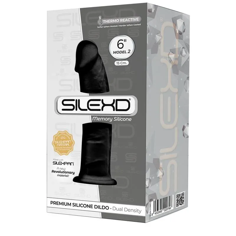 Dildo Dual Density Mod. 2 - 6 Negro – Dildos