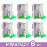 Pack 6 Dildo que Brilla en la Oscuridad Confetti Star 17 cm