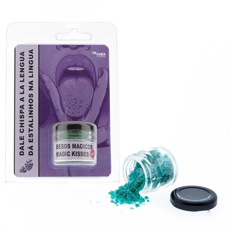 Dale Chispa a la Lengua Caramelo Sabor Frambuesa Azul con Chasquido – Juegos Comestibles
