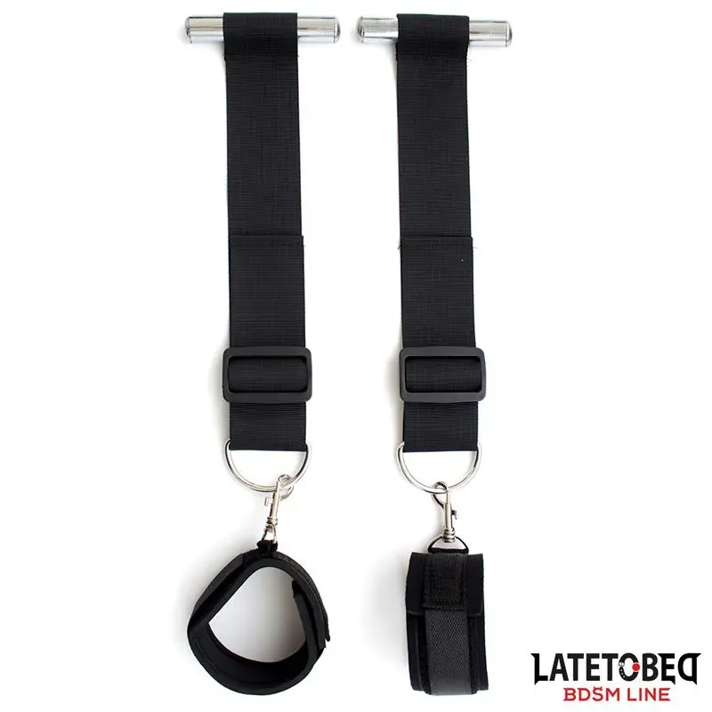 Restricciones para Puerta con Esposas Adjustables y Desmontables – BDSM/Ataduras