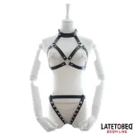 Set de Sujetador y Braguitas Bondage con Cadenas