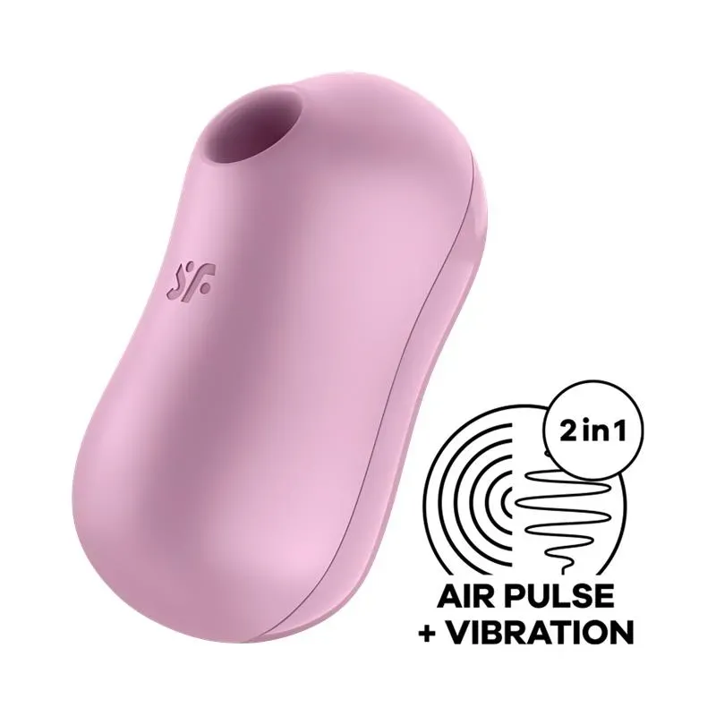 Cotton Candy Succionador de Clítoris y Vibrador Lila – Succionadores Clitoris