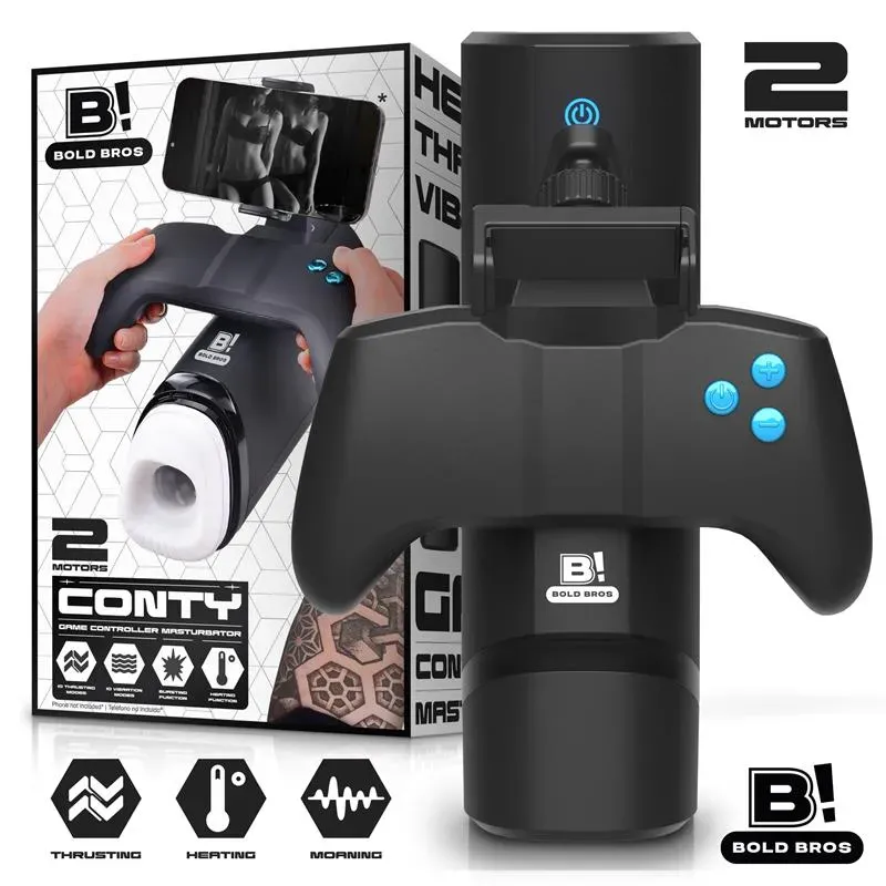 Conty Masturbador con Thrusting, Vibración y Calor Game Controller – Masturbadores Ella