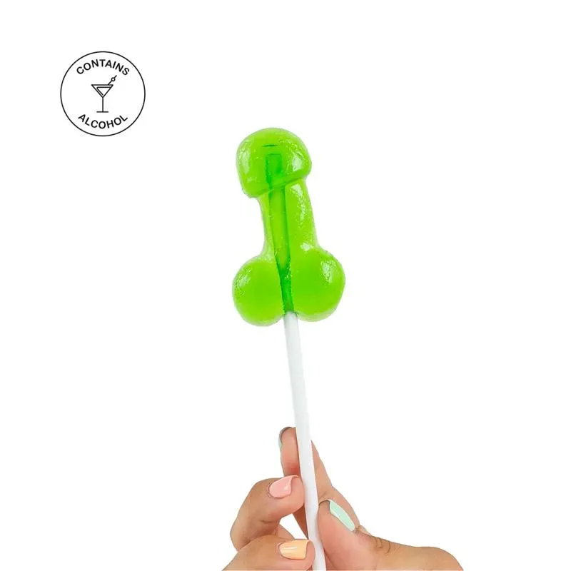 Piruleta de Pene Sabor Caipirinha con Alcohol – Juegos Comestibles