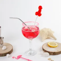 Piruleta de Pene Sabor Daiquiri de Fresa con Alcohol