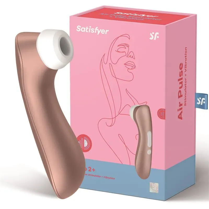 SATISFYER Pro 2+ Succionador con Vibración Rose Gold – Succionadores Clitoris