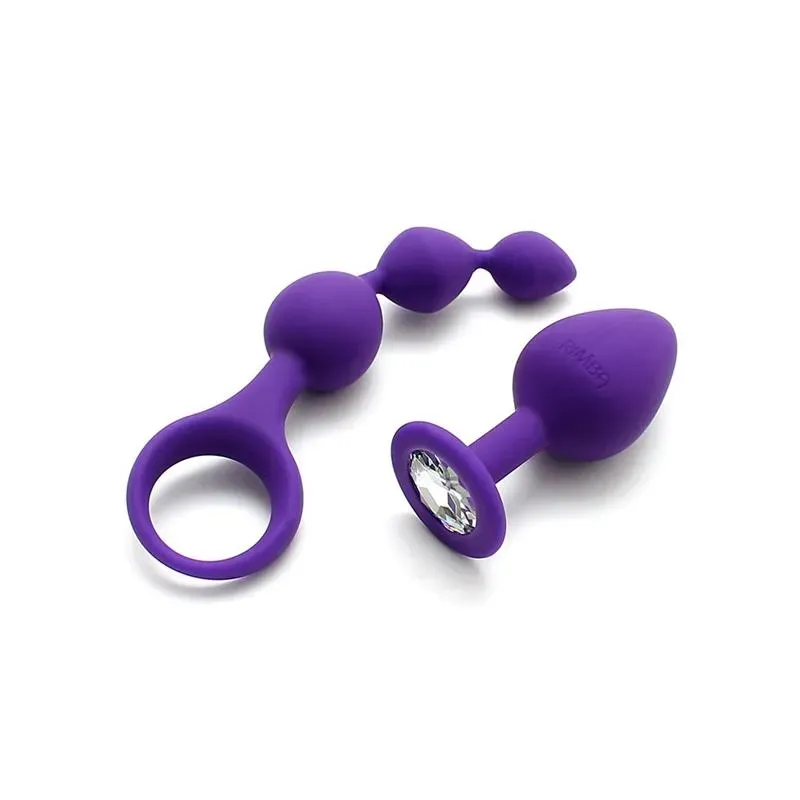 Set de 2 Juguetes Anales Barcelona Purpura – Anal