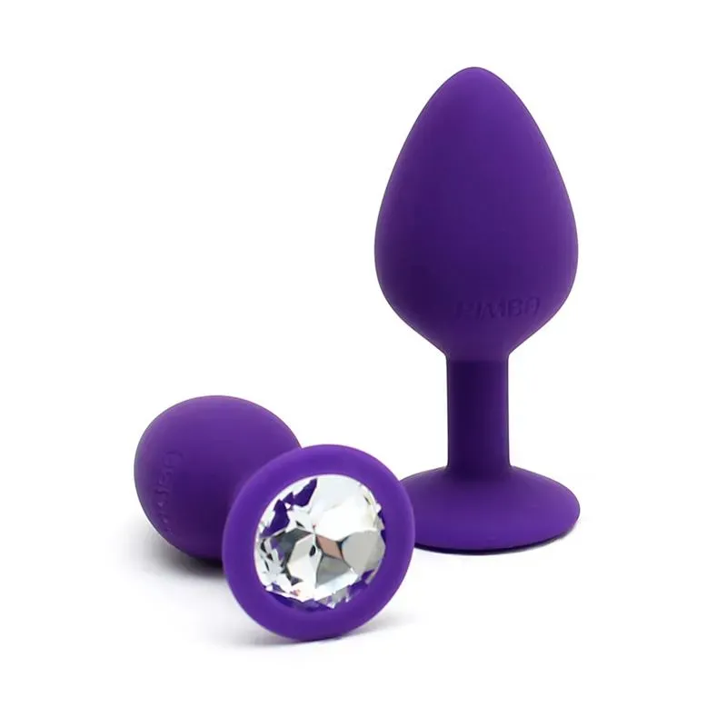 Set de 2 Plugs con Joya Berlin Purpura – Anal