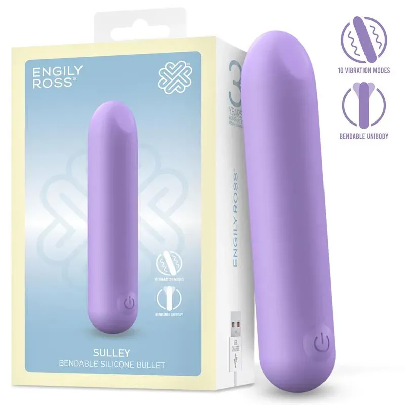 Sulley Bala Vibradora Silicona Líquida Unibody Flexible USB – Balas Vibradoras