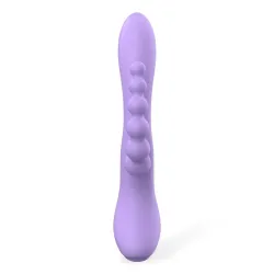 Lindsay Vibrador con Cadena Anal Silicona Líquida Unibody Flexible 2 Motores