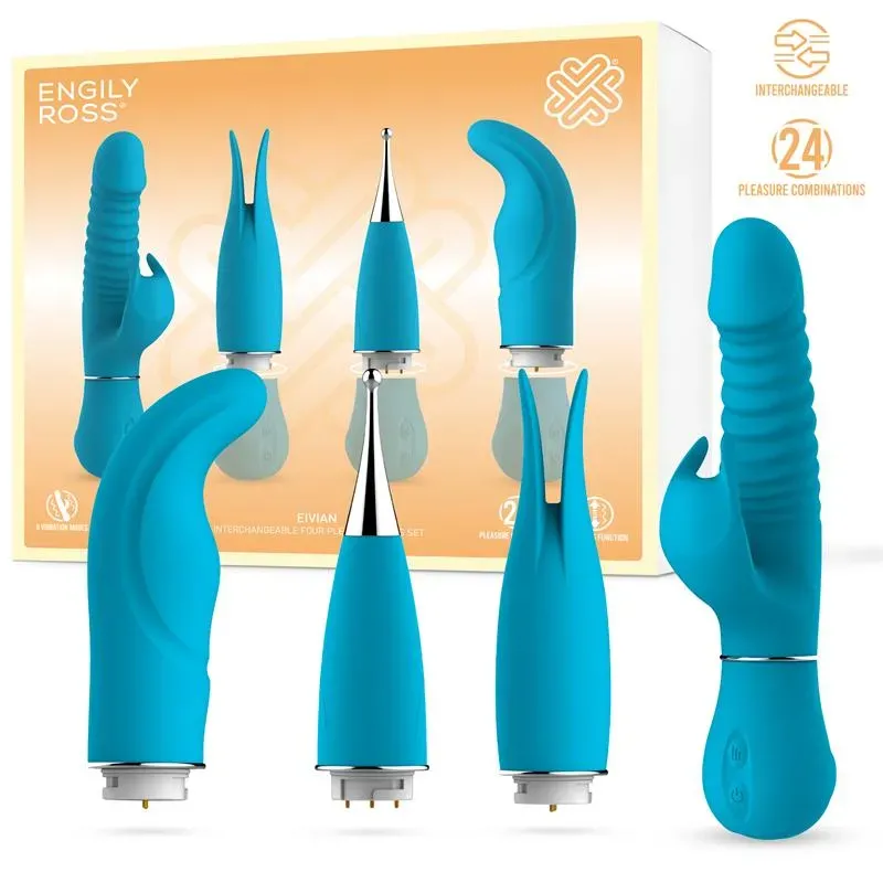 Eivian Set 4 Piezas Intercambiables Vibración y Thrusting – Estimuladores