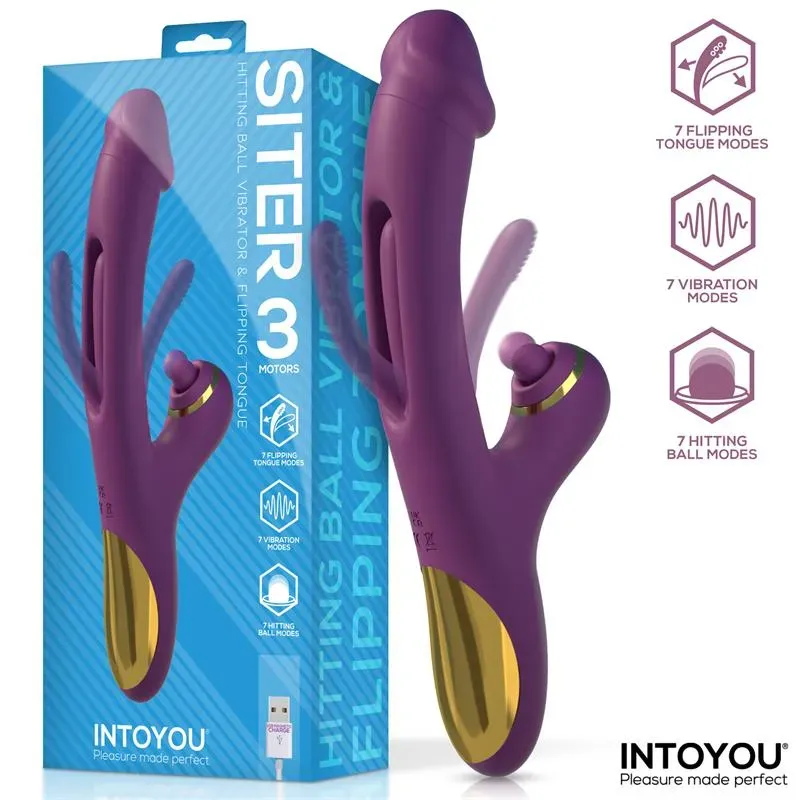 Siter Vibrador con Lengua Movimiento Flipping y Bola Golpeteo – Vibradores