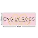 Cartel Promocional Engily Ross 60 cm x 22 cm