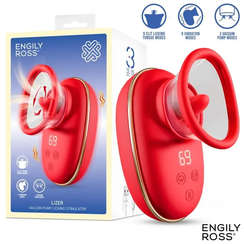 Lizer Estimulador con Lengua Oscilante, Bomba de Vacío y Vibración – Estimuladores