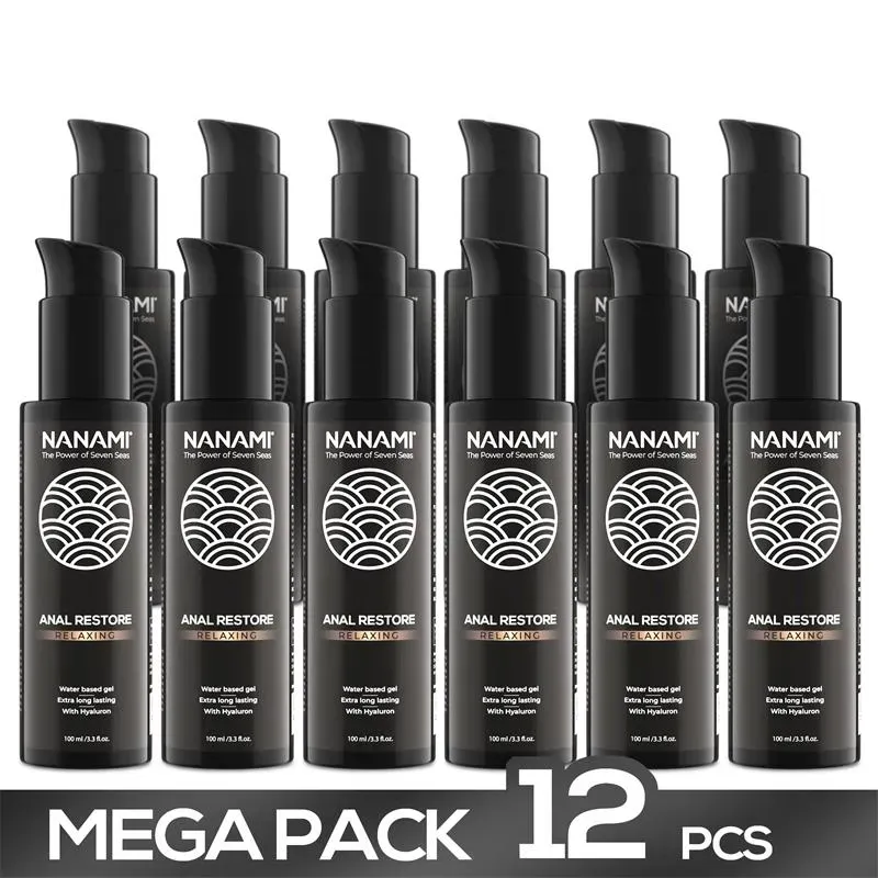 Pack de 12 Gel Lubricante Anal a Base de Agua Anal Restore 100ml – Packs