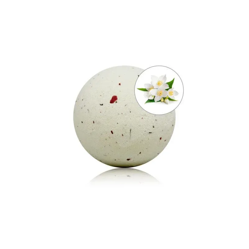 Bomba de Baño Aroma Jazmín con Pétalos de Rosa 150 gr – Para el Baño