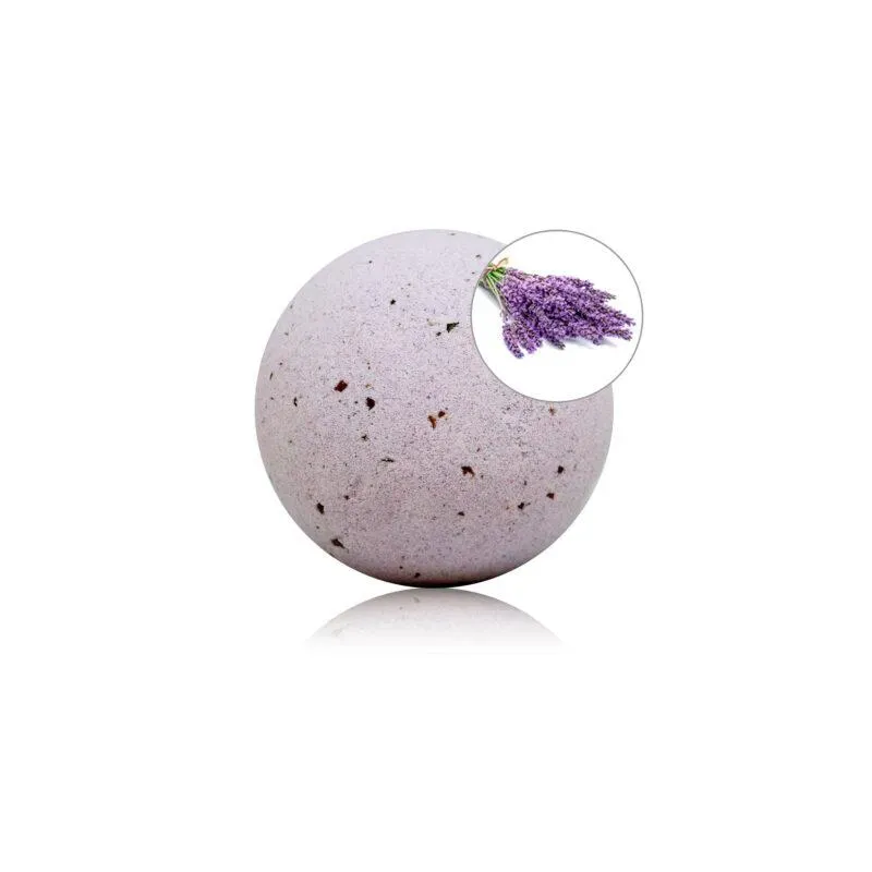 Bomba de Baño Aroma Lavanda con Pétalos de Rosa 140 gr – Para el Baño
