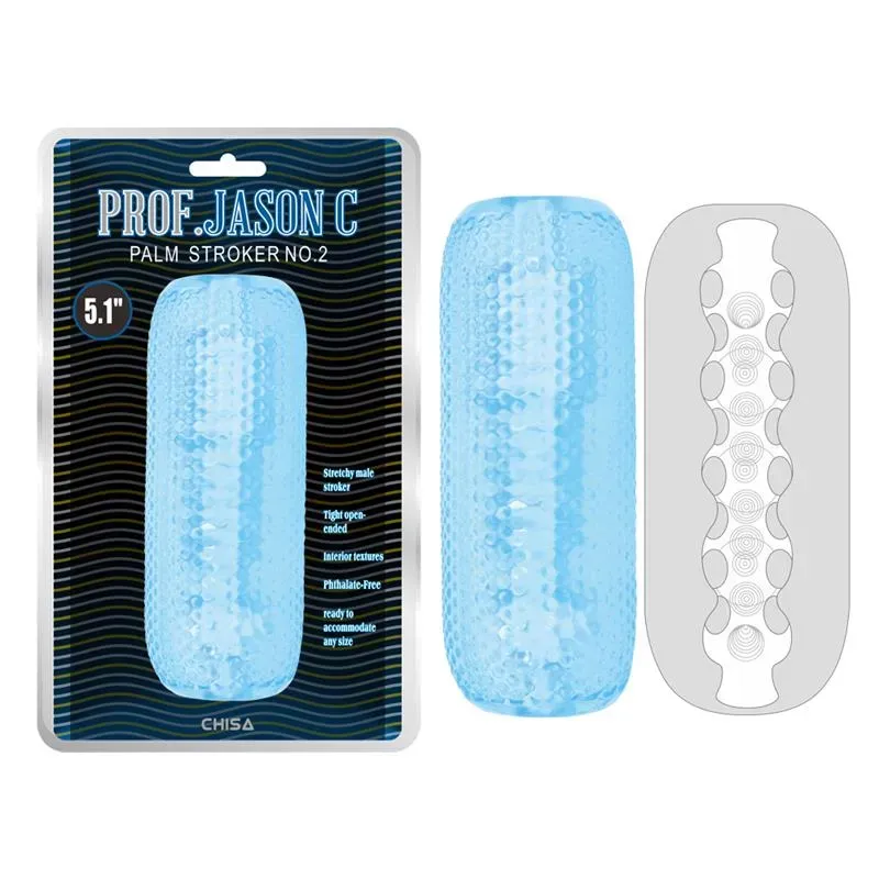 Masturbador Masculino Palm Stroker No. 2 - 4.9 Azul – Masturbadores Ella