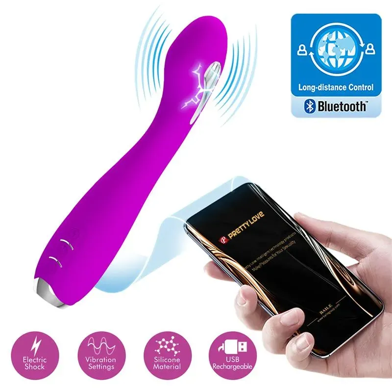 Hector Vibrador con Electroshock y App Rosa – Vibradores