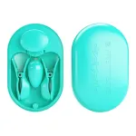 Surprise Box Huevo Vibrador y Pinzas para Pezones con Electro Estimulación Azul