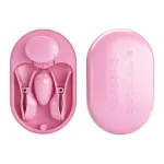 Surprise Box Huevo Vibrador y Pinzas para Pezones con Electro Estimulación Rosa