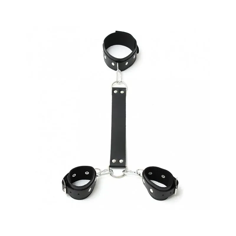 Ataduras Cuero Cuello y Manos – BDSM/Ataduras