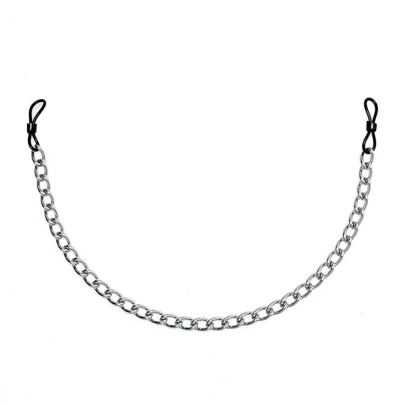 Rimba Bondage Play Pinzas para Pezones de Caucho con Cadena – BDSM/Pinzas Pezones